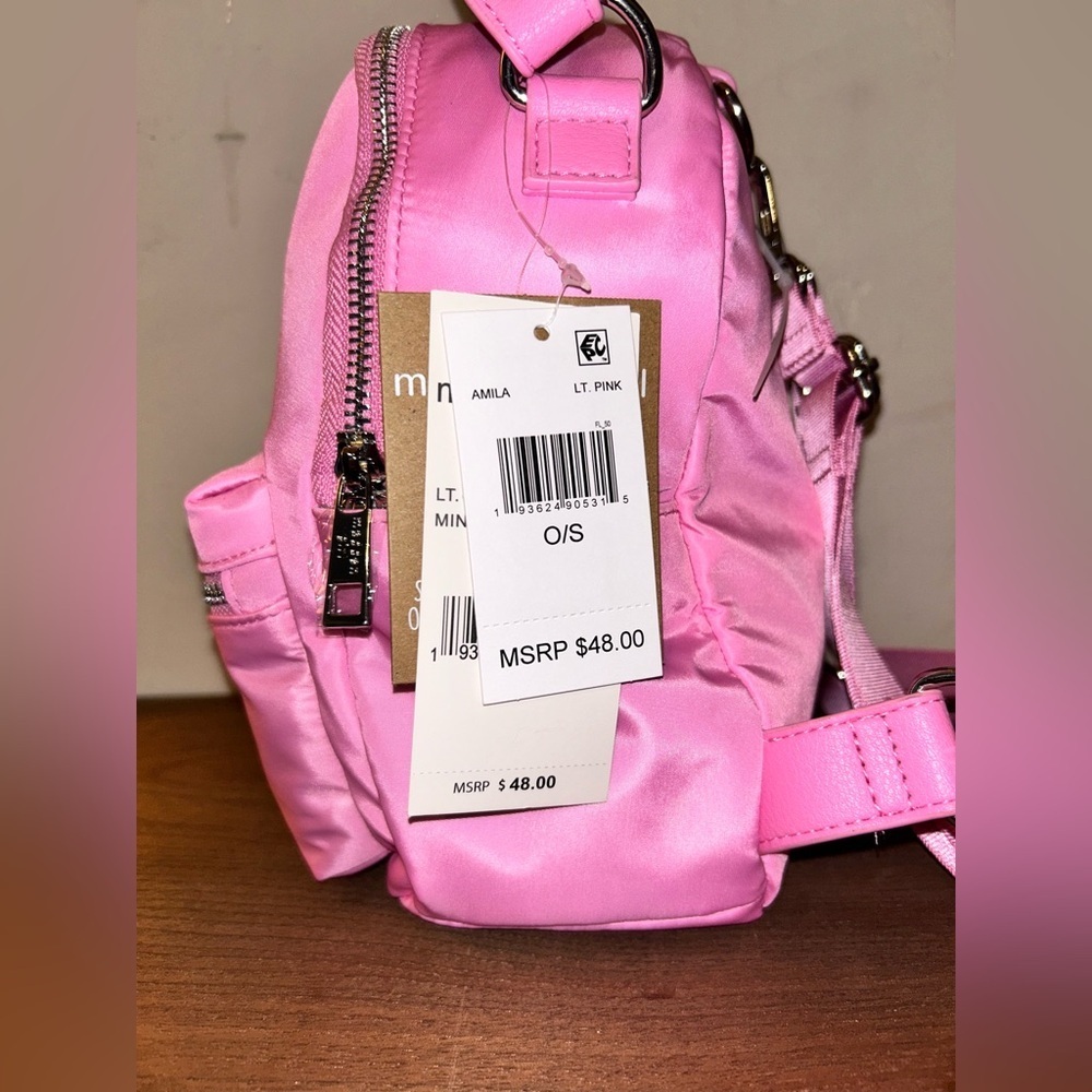 MADDEN GIRL AMILA LT. PINK MINI BACKPACK. BRAND NEW WITH TAGS. - Picture 2 of 8
